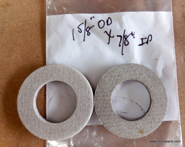 2 Auger Fiber Washers for Hobart #22 Meat Grinders